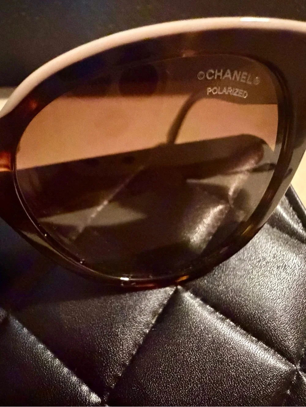 Chanel Polarized Tortoise Frame Sunglasses Style 5414 LIKE NEW